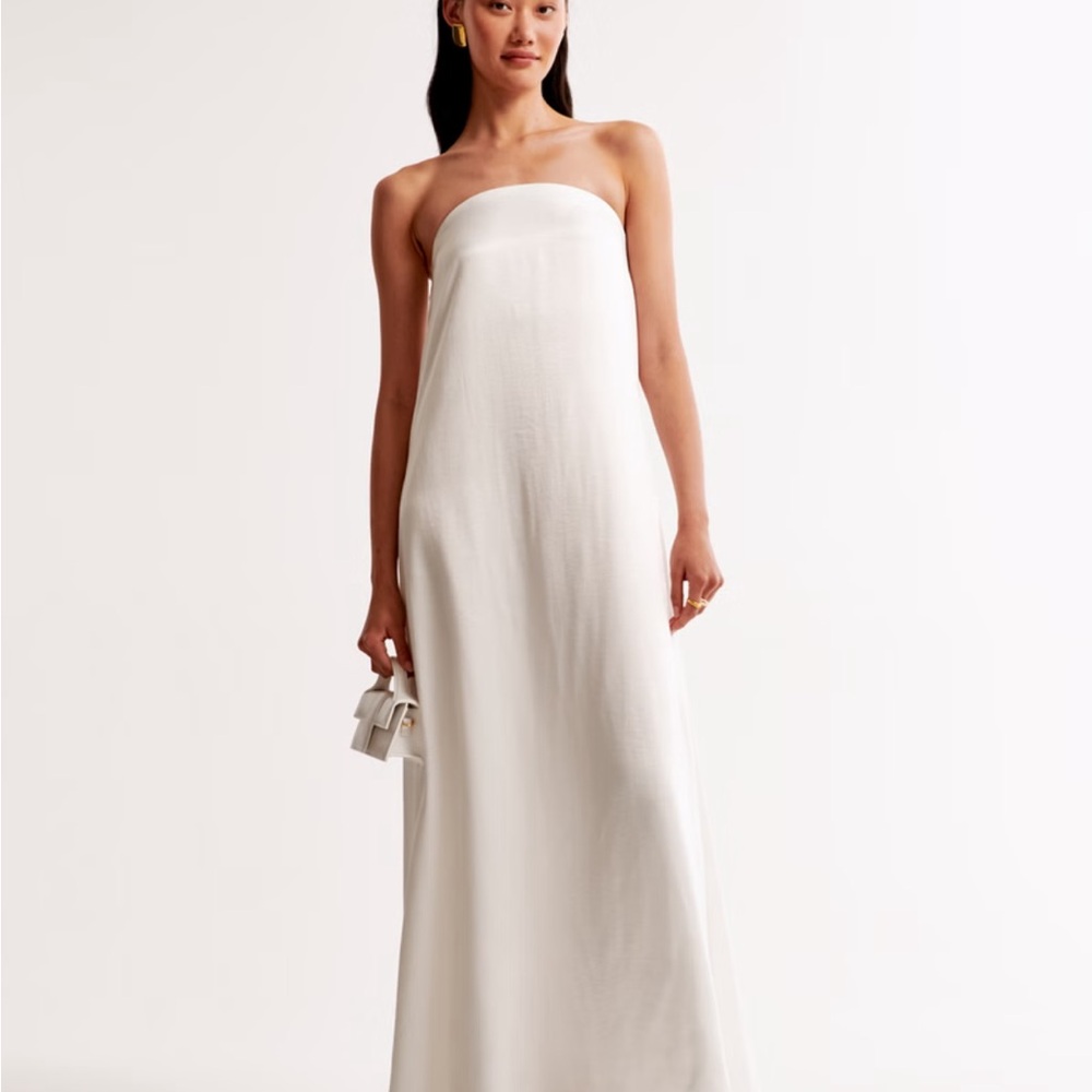 Abercrombie Trapeze Strapless Maxi Dress